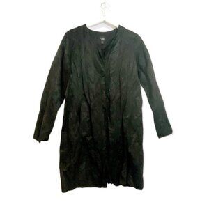 Eileen Fisher Black Duster Coat, Size S
